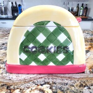 VINTAGE Toaster Cookie Jar Sakura by Debbie Mumm